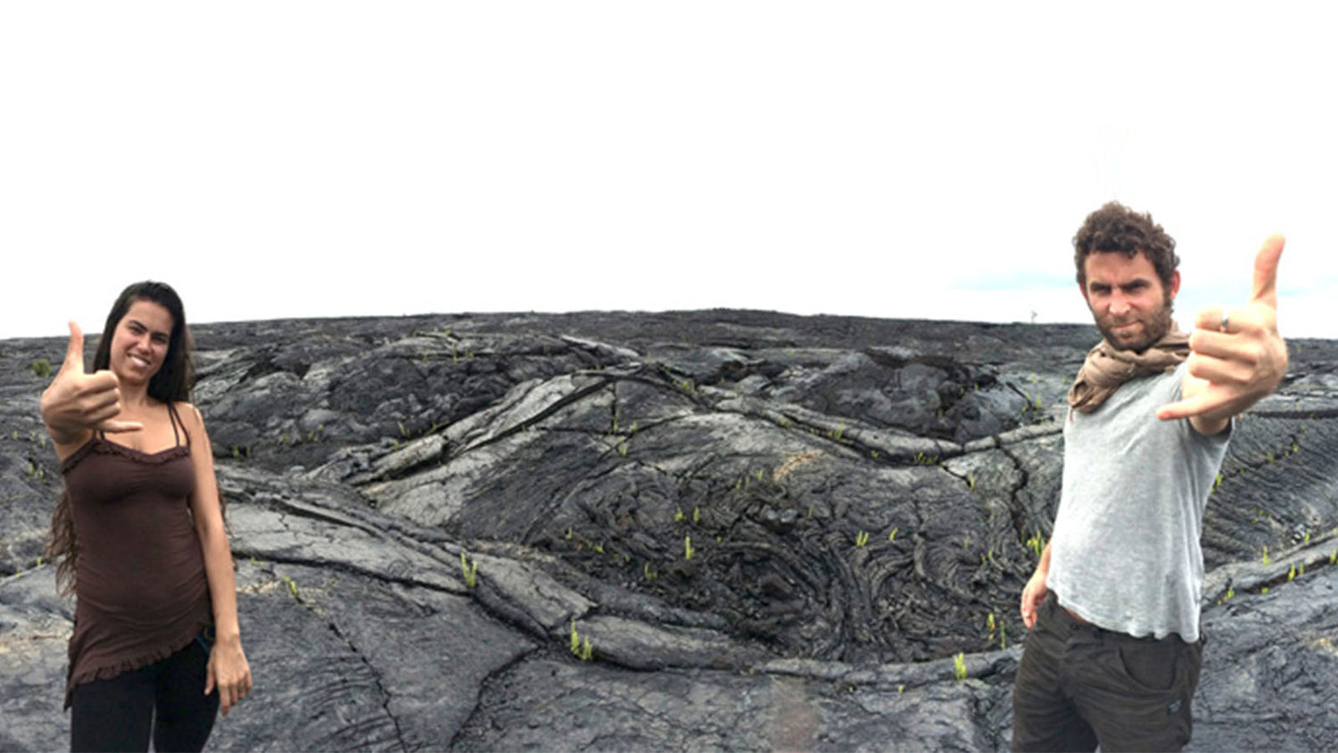 Handorama selfie no hands hawaii volcano