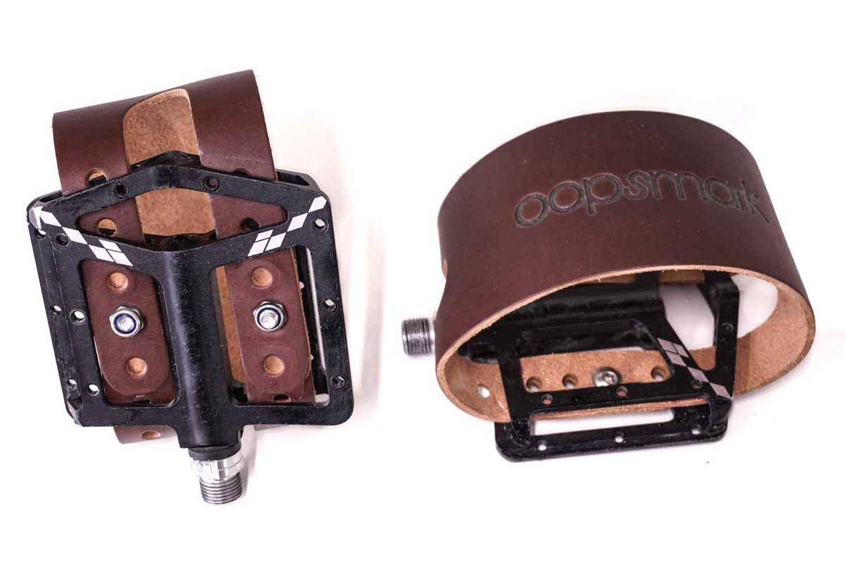 fixie pedal straps Pedal Belt Strap Brown