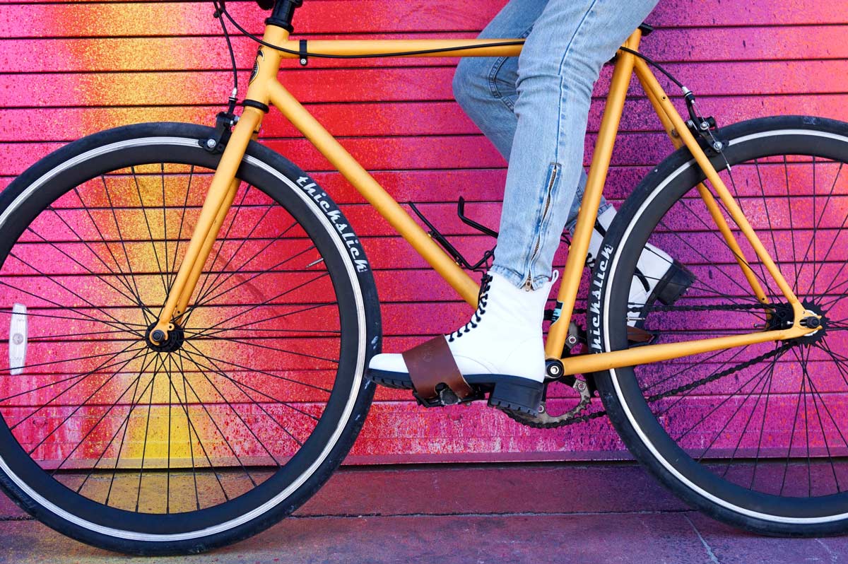 fixie pedals Pedal Belt Strap Black