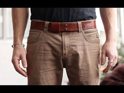 Leather belt on sale without buckle